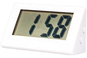 Giwnuq Petite Horloge Numérique, Réveil Numérique Chevet, Petite Horloge Numérique De Voyage, Horloge Numérique À Piles, Horloge Numérique avec Pile Bouton pour Chambre À Coucher Table