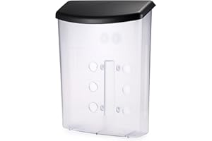 Tolida Acrylic Brochure Holder With Self-Closing Waterproof Lid, Wall Mount Flyer and Literature Rack for Office, Magazine, Pamphlet