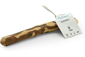 PetLove Drewno do żucia dla psów z drewna oliwkowego • drewniane kości jako zabawka dla psa • Kości do żucia jako pielęgnacja zębów i zabawka do żucia dla psa • Rozmiar: M (100 – 220 g)