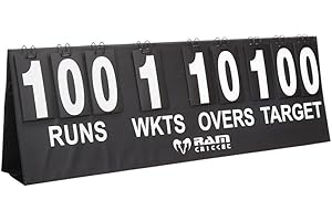 RAM SPORTS Ram Cricket Portable Scoreboard with 20cm Digits including Carry Case