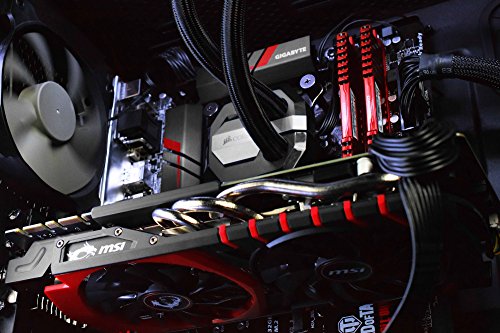 VIBOX Atom GL770-349 Komplett-PC Paket Gaming PC – 4,5GHz Intel i7 Quad Core CPU, GTX 1070, leistungsfähig, Wassergekühlter Desktop Gamer Computer mit Spielgutschein, 27″ HD Monitor, Roccat Tastatur, Gamer Mouse, lebenslange Garantie* (4,2GHz (4,5GHz Turbo) Superschneller Intel i7 7700K Kabylake Quad 4-Core Prozessor CPU, Nvidia GeForce GTX 1070 8GB Grafikkarte, 16GB Team 3000MHz DDR4 RAM, HyperX Savage 120GB SSD, 3TB Festplatte, Corsair H80i GTX Wasserkühler, Ohne Windows Betriebssystem) - 6