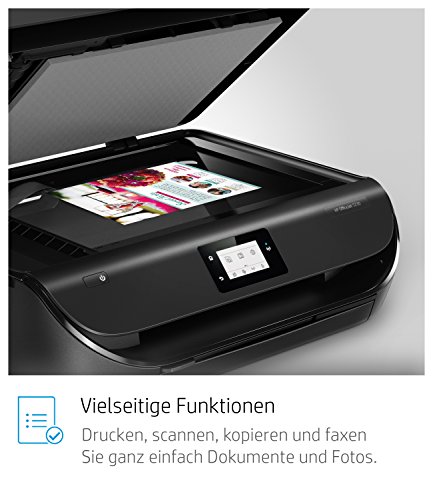 HP OfficeJet 5230 Multifunktionsdrucker (Drucker, Kopierer, Scanner, Fax, WLAN, Airprint) mit 4 Probemonaten HP Instant Ink inklusive, 10S./Min, Schwarz