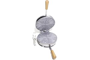 ARTERAMEEFERRO Ferro per pizzelle elettrico in alluminio ferratelle neole a ventaglio sottili abruzzesi