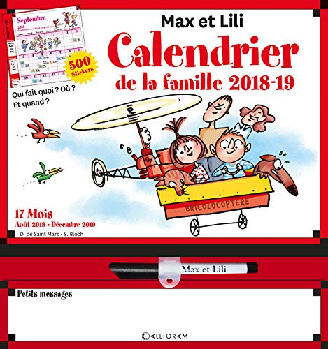 Télécharger Calendrier de la famille Max et Lili 2018-2019 livre En ligne