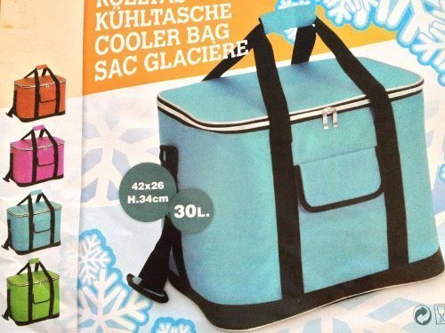 2 Größen Kühltasche Kühlbox Picknicktasche Campingtasche Isoliertasche Tasche (Pink, 42x34x26 cm (groß))
