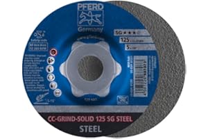 Pferd 64185125 Schleifscheiben CC-Grind-Solid 125 SG STEEL