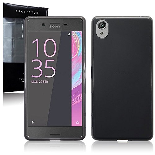 Sony Xperia X Funda Protectiva de TPU silicona estrecha - Negro humo