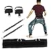 Price comparison product image Fozela Leg Strength and Agility Training Strap Resistance Band Bounce Trainer Jump Trainer for Basketball Football Tennis Speed Training, With Waist Belt, Ankle Cuffs, Resistance Bands, Carry Bag(Black)
