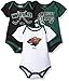 Produktbild NHL Neugeborene Wild "Hat Trick" 3-teiliges Strampler-Set, Kinder, Nhl Newborn "Hat Trick" 3 Piece Onesie Set, Dragon Green
