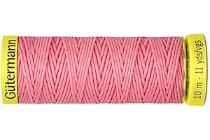 DIE STOFFTANTE Elasticfaden | Smokgummi | Gütermann Creativ | 10 m Spule | 11 Farben (2747 rosa)