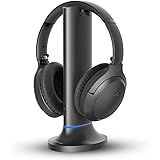 Avantree Opera - Cuffie Senza Fili per Guardare la TV con Trasmettitore Bluetooth, Dock di Ricarica, Auricolari Volume Potenz