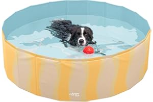 AQPET AqpetFriends - Piscina de plástico para Perros y Mascotas, Plegable, de jardín, diseño de mar, 160 x 30 cm