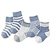 Produktbild Babysocken,BEETEST 5 Paar Süß Candy Farbe Baumwolle Babys Socken für 0-1 Jahre Alt Kinder Kleinkind Neugeborenes Baby Jungen Mädchen Söckchen Set Blau größe S