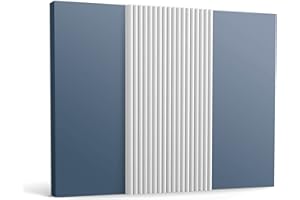 ORAC DECOR Orac 3d panneau mural WX210 REED 200 cm x 1,3 cm x 25,5 cm Polystyrène extrudé (HDPS) prétraité