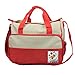 5pcs Baby Nappy Changing Bag Set Diaper Bag Multifunctional Mummy Handbag Shoulder Bag Mat (Red)