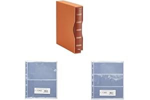 PLASTICOS PARDO Pardo 1340 - Album Para Colección Billetes Universales + 10 Fundas 134200 + 10 Fundas 134300 (Marrón)