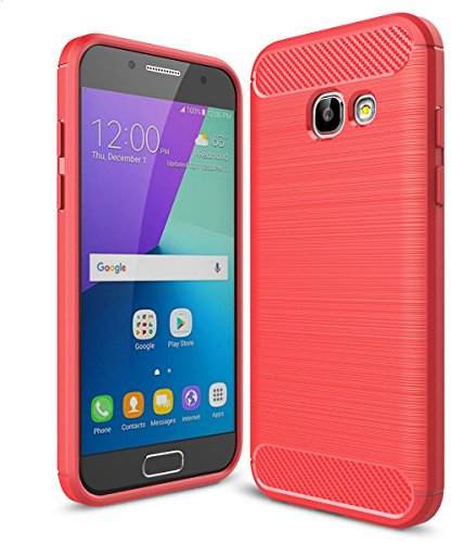 Preisvergleich Produktbild PEDEA Carbon Case für Samsung Galaxy A5 2017, rot