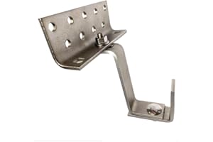 0% Dachhacken 3-fach verstellbar vormontiert 115mm aus rostfreiem Edelstahl V2A für Photovoltaik- Solarbefestigung | norm-genau®