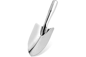 JINGIHE Gartenkellen Handwerkzeug, Edelstahl Gartenschaufel, Bend-Proof Gartenkelle, Kleine Spaten Schaufel Gartenschaufeln zum Pflanzen, Kleine Schaufeln zum Graben, Gartengeräte für Kinder, Frauen (Stil 1)