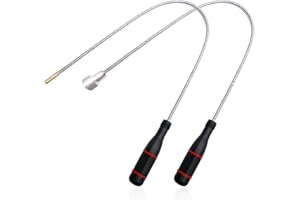 ZERONINE Flexible Magnetic Pick Up Tool,2Pcs Portable Extra Strong Magnetic Lifter Rod Gripper for Hard-to-Reach Household Sink Drains,Car Keys,USBs,Bolts,Nuts,Screws,Collecting All Small Iron Parts,55cm