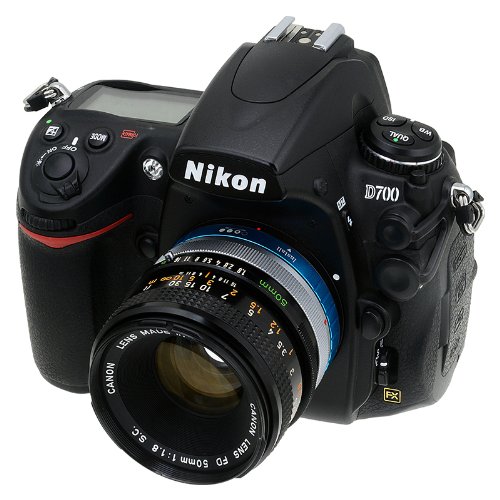Fotodiox Pro Adaptateur de monture d objectif avec objectif 1 4x de correction pour une mise au point - pour Objectif Canon FD FL    Cam  ra Nikon comme D7200  D5000  D3000  D300S ET D90 DX