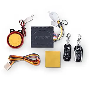 Autofy Universal Anti-Theft Alarm System for All Bikes (Button Key)