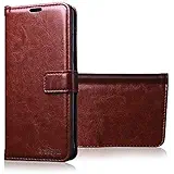 Bracevor XRDN5PELBR Leather Flip Case Cover for Xiaomi Redmi Note 5 Pro (Executive Brown)