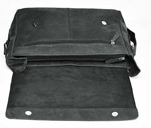 Packenger Vethorn Messenger Bag Umhängetasche oder Notebooktasche mit Notebook-Fach bis 15“ in verschiedenen Farben - 2