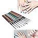 Anself Pro 10-Piece Nail Art Design Brush Set for Polish UV Gel Paint - Nylon Brush Heads, Nail Decoration Kit