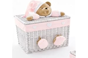 Baule Nanan Medio Puccio Bianco Rosa