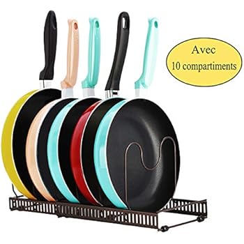 Amazon.de: Toplife erweiterbare Pfannen-Organizer, 7 verstellbare