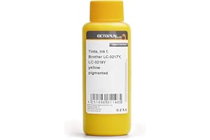 Octopus Recharge d'encre compatible pour Brother LC-3217, LC-3219 Y jaune pigmenté 250 ml (non OEM)