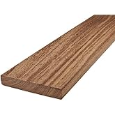 Gratis houtmonster teakhouten vlonders met een breedte van 125 mm