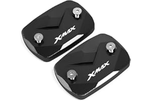 BXMOTO CXEPI Couvercle de Réservoir de Liquide de Frein de Moto 2 pièces pour XMAX300 X-MAX 250 2017-2021 TECH MAX XMAX 125 2022