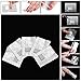 BUYCHEAPDG 100 PCS Silver Aluminium Foil Nail Wraps Acrylic Gel Polish Remover