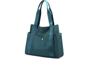 JIANLINST Damen Handtasche Shopper Multi-Pocket Tote Handtasche Henkeltasche Lässige Schultertasche Säureblau