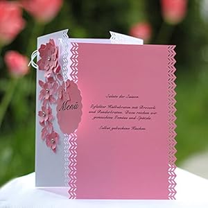 8 Menükarten Menü Karte Speisekarten Getränkekarten mit Text Handarbeit binnbonn