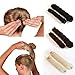 SZTARA Magic Girl Hair Styling Maker Fashion Sponge Carpenterworm-like Velcro Hair DIY Accessories Black