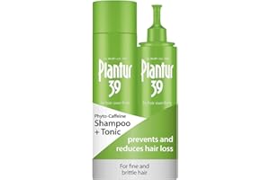 Plantur 39 Caffeine Shampoo and Tonic Set Prevents and Reduces Hair Loss | For Fine Brittle Hair | Supports Hair Growth | Women Hair Care Made in Germany | Set of 250ml Shampoo and 200ml Tonic