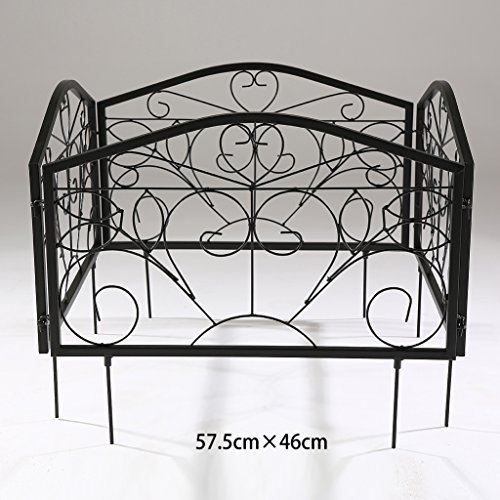 4 St. Zaun Rankzaun Rankhilfe Rankenbogen Rankgitter 57,5 x 46 cm JL1072 - 2