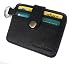 Chalk Factory Genuine Leather Credit Card Case with Key Ring and Multiple Card Slots : Black RS.349.00