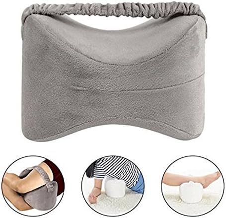 Ibelive Knee Pillow for Side Sleepers - Ergonomically Designed for back pain,Sciatic Nerve Pain Relief,Leg Pain, Pregnancy, Hip and Joint Pain - Memory Foam Leg Pillow