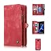 Produktbild LOOKAY Samsung Galaxy S7 Edge Multifunktions PU Leder Handy Tasche Schutzhülle hülle und Geldbörse 2 in 1 - Rot