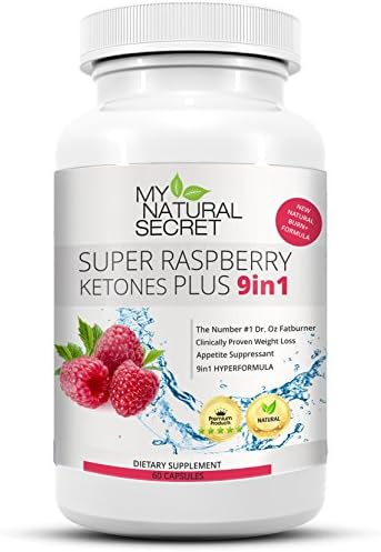 Super Raspberry Ketone Plus MyaturalSecret Best Seller – Improve 9in1 Formula with 100% Pure Raspberry Keton Powder