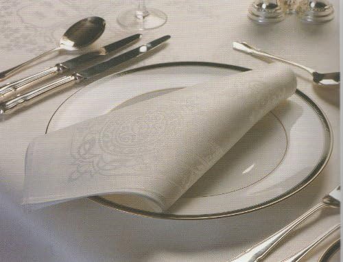 6 - 100% PURE IRISH LINEN DAMASK NAPKINS - 40 x 45cm - Celtic Design