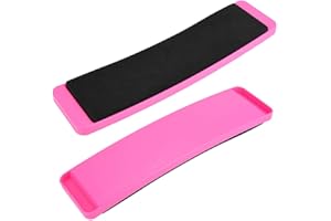 SolUptanisu Balance Board, Pink Plastic BALANCE_BOARD for Ballet Dancers, Figure Skaters, Social Dancers, Gymnasts, Curlers and Cheerleaders, Improve Skills, Standard Specification