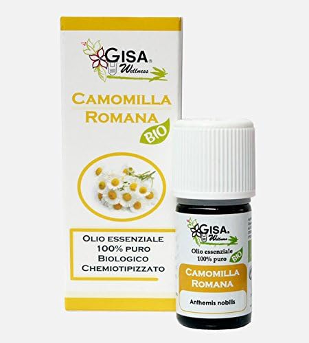 Gisa Italy ROMAN CHAMOMILE, 100% Essential Oil Hight Quality, Therapeutic Food Grade, Massage, Yoga Diffusion