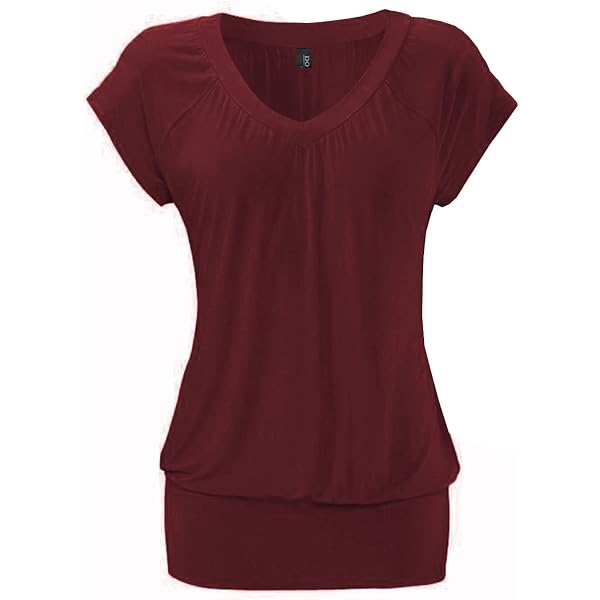RED By EMP Maglietta Donna Maniche Lunghe Basic | Tessuto Morbido In Viscosa Ed Elastan | Girocollo Rosso Vivace