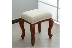 AQIGR 2/4 Pack Rectangle Bar Stool Covers Printed Chair Seat Slipcovers Washable Stool Upholstered Protector Slipcover for Dining Room Living Room with Nonslip Elastic Band (Color : #14, Size : 2pcs)