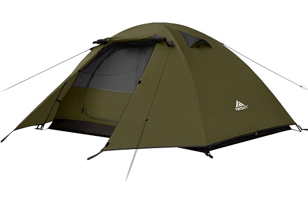 Forceatt Tente 2-4 Personnes Camping, 4 Saison Imperméable Anti UV, Tente Ultra Legere Facile Dôme Double Couchepour Pique-Nique, Randonnée, Trekking, Camping